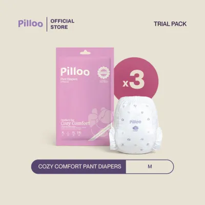 Pilloo Cozy Comfort Baby Trial Pack Pants Diapers (6 Pcs)