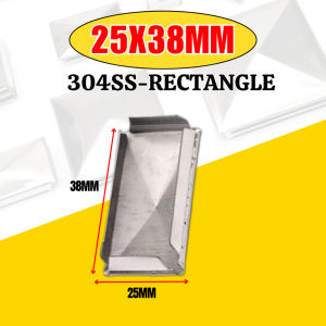 Stainless Steel Square End Cap Tubular Metal Furniture Footing Square Rectangular Scratch Resistant Anti-slip Protection