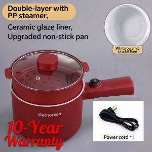 DETNORSEN EP-H1 Electric Multi Cooker Non-Stick Pot Hotpot Steam Stew Boil Stir Fry 600W 18cm