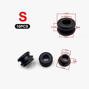 PL (sun) Motorcycle Rubber Grommets Set 5pcs Bolt Kit Sho Proof Pressure Relief Cushion for Bike Assembly Repair Workshop Use (MY)