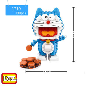 LOZ1710 330Pcs building blocks puzzle jigsaw toy model small particle building blocks Doraemon 1710 classic 330pcs