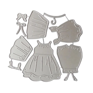 Baby Clothes Metal Die Cuts Embossing Stencils Dress Cutting Dies Stencils for Scrapbooking Album Cards Photo Decoration