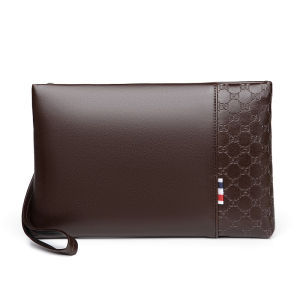 GLADIO Tas Pria Clutch Keren GLD039B5 Branded Pouch Pria Simple Kulit Premium Hitam Willow Glossy