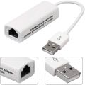 USB Ethernet Adapter 10/100Mbps Network Card USB A to Rj45 Lan Connector For Macbook PC Laptop Windows Wired Internet Cable. 