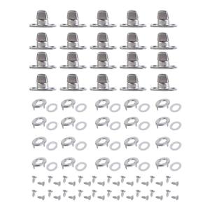 20Pieces Twist Lock Fasteners Set Including Eyelets and Studs Portable for Secure Canvas Assembly Daily Casual Use