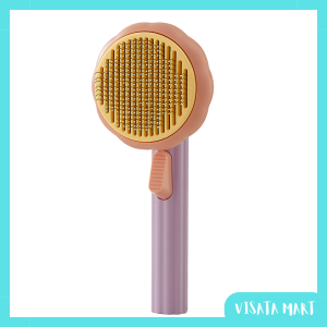 Aiwo Pumpkin Comb Pet Hair Brush Cute Cat Dog Fur Grooming Massage Easy Pet Care Sikat Kuching