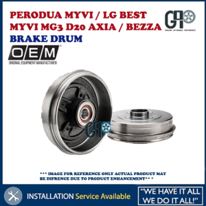 PERODUA MYVI LAGI BEST MYVI MG3 D20 AXIA BEZZA REAR BRAKE DRUM ( 1 PC )