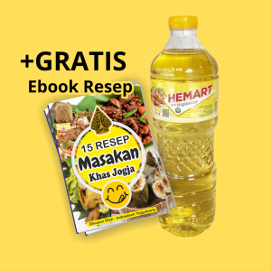 Minyak Goreng Hemart 1 Liter Kemasan Botol – Gratis Ebook Resep Masakan Khas Jogja Promo Murah