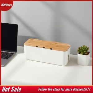 【COD】🔥🔥🔥 Cable Concealer Power Strip Storage Box For Multiple Wires Dustproof Electrical For Office Home Table