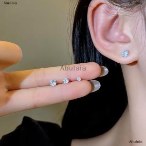 [COD] Abulaia 1Pair Zircon Earrings Women Jewelry Accessories Ball Stud Earrings Tragus Cartilage Ear Jewelry