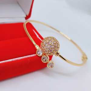 Gelang Tangan Bangle Wanita Aksesoris Fashion Awet Tahan Lama Anti Karat Cocok Untuk Harian G4-2A