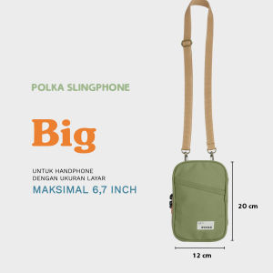 Evroa Polka Sling Phone - Sage Green