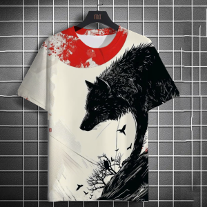 [Local Stock] VCC Funny 3D Pig Pattern Men T Shirt Hip Hop Trend Street Clothing Fashion 3D Animal Print Tee Summer Loose O-neck Short Sleeve Tops