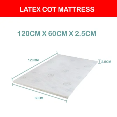 Little Zebra 100% Natural Latex Baby Crib Mattress With Cases (2.5cm Thickness)