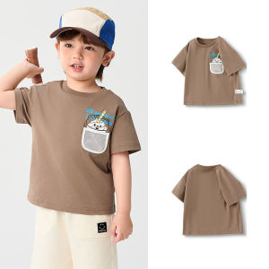 balabala Boys Short Sleeve T-Shirt Baby Base Layer Cotton Girls Summer 2025