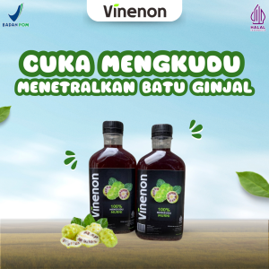 Vinenon Cuka Mengkudu Herbal | Atasi Mengkudu Secara Alami | Menetralkam Kadar Asam Urat | Sudah BPOM & Halal
