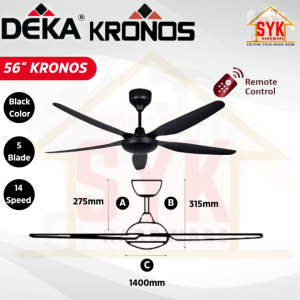 SYK Free Shipping Deka Pro 46 Inch F5DC F5DCL Ceiling Fan 5 Blades Ceiling Fan Elektrik Kipas Siling Angin Kuat
