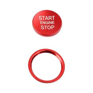 Aluminum Car Button Cover Enhanced Grip Designs Luxury Car Interior Upgrades Vehicle Accessories for Automotives