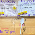 [Isi100] Sendok Makan Plastik LUXOR Bening Putih / Sendok Makan Plastik Bening LUX Putih Susu ISI 100 PCS. 