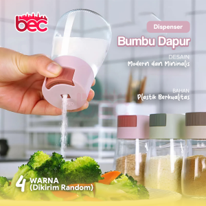 [BEC] Dispenser Bumbu Dapur | Botol Bumbu Dapur 100 ML | Dispenser Tempat Bumbu Garam Lada Gula Merica Unik Otomatis
