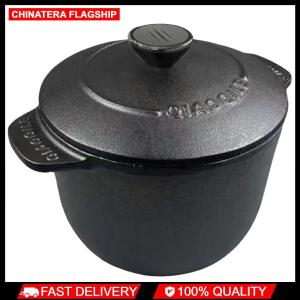 Cast Iron Rice Cooker Thickened Rice Stewpot Induction Compatible Rice Casserole Multi-Function Cooking Utensils