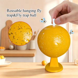 Reusable Fly Trap Ball Fruit Fly Trap Lasting Fly Catcher Indoor and Outdoor Use Armyworm Ball Bug Catching Artifact