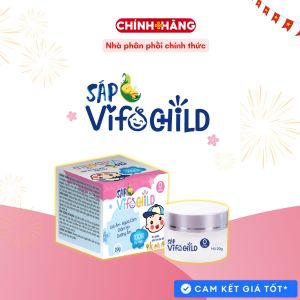 Sáp giữ ấm cho bé Vifochild 20g An toàn cho trẻ từ sơ sinh Giữ ấm Chống nẻ Giảm ho Ngừa cảm hiệu quả Baby Dành Cho Da Nhạy Cảm