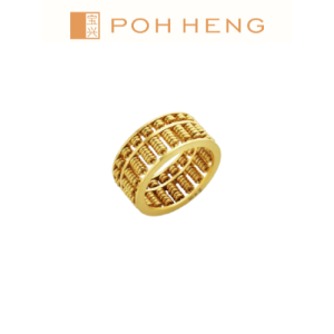 POH HENG Jewellery 22K Abacus Ring in Yellow Gold [Price By Weight]