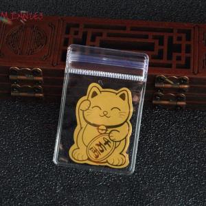 MIZ สติกเกอร์ตกแต่งโทรศัพท์มือถือ5ชิ้นฟอยล์สีทองรูปแมวนำโชคแผ่นติดโทรศัพท์ของขวัญปีใหม่