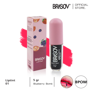 BRASOV Liptint / Pewarna Bibir 5 Gram Liptint BerryBerry Boomb Pigmented BPOM XX-CT-LIPTINT-01