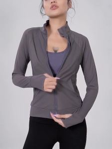 Al0-yoga Cross-Border Sports Jacket for Women Slim Fit Stretch Quick-Dry Yoga Top Long Sleeve Running Training Fitness Shirt  -ALO