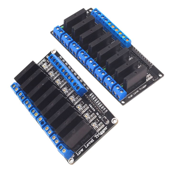 8 Channel Solid Relays Module PLC Driver DC5V 12V 24V With Reverse ...