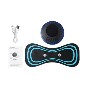 Suolaer LCD Display EMS Neck Stretcher Electric Massager 8 Mode Cervical Massage Patch Pulse Muscle Stimulator Portable Relief Pain