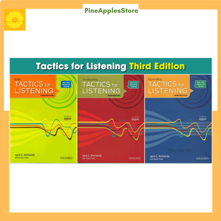 Bộ sách Tactics for Listening Basic  Developing  Expanding, file nghe và đáp án gửi qua mail