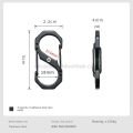 Campingmoon S-Shape Carabiner Double Hook Outdoor Camping Hiking Equipment Tool Tent Accessories SS-5 SS-7 2pcs Pack Set 5/7cm Stainless Steel Keychain Hanging up to 150kg Max Load Heavy Duty Original. 