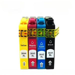 Compatible T3641 T3642 T3643 T3644 (364-I) Ink Cartridges Replacement for Epson Expression Home XP-245 XP-442 Printers Black/Cyan/Magenta/Yellow 4 Colors 18-Month Shelf Life