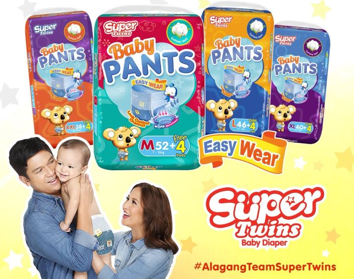 Super%20Twins%20Baby%20Pants%20Diapers%20Large%20(10-16kg)%2046s%20-%20Image%204