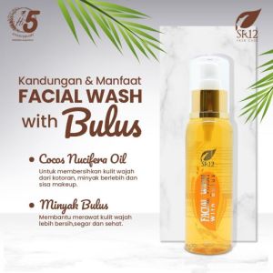 Sabun Cuci Muka Facial Wash Bulus SR12 Sabun Bulus Cair untuk Membersihkan Kulit Wajah dari Kotoran Minyak Berlebih & Sisa Make Up