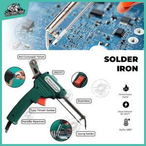 Solder Tembak Listrik Timah Otomatis 60 Watt Alat Solder Iron Automatic Tin Gun 60W Untuk Elektronik - DISTRIBUTHOR