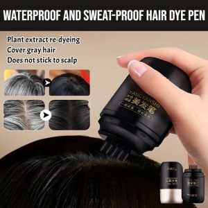 [Cover Gray Hair In One Second] Waterproof And Sweat-Proof Hair Dye Pen Cover Grey Hair Hair Dye Comb One-Time Fast Dyeing Hair Pure Plant Color Correction Hair Beauty Tools