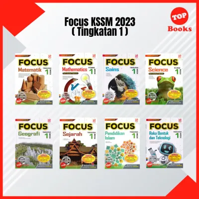 [TOPBOOKS Pelangi] Buku Rujukan : Focus Tingkatan 1/ 2 / 3 KSSM (2023)