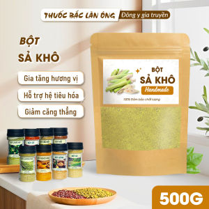 Bột sả nguyên chất 500g (Bột sả hữu cơ xay mịn gia vị tẩm ướp cho món ăn thơm ngon hấp dẫn)