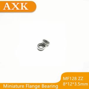 10pcs/lot Mf128zz Mf128 Zz 8x12x3.5mm Miniature Flange Bearing Thin Wall Deep Groove Ball Radial Brand New