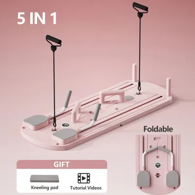 Abdominal exercise reformer pilates machine walking pad foldable web belly roller abs fitness