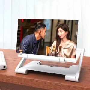 GOFIDIN Folding Cell Phone Screen Amplifier Enlarged Screen Multi functional Mobile Phone Magnifying Glass Portable HD Phone Holder