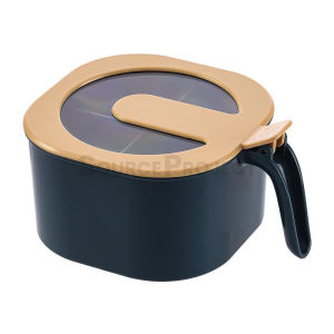 Wadah Toples Tempat Bumbu Dapur Aesthetic Sekat 4in1 Free Sendok | Source Project