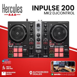 Hercules DJControl Inpulse 200 MK2 | Portable USB DJ Controller with Beatmatch Guide DJ Academy and full DJ software DJUCED & Serato DJ Lite included