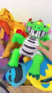 Sản Phẩm Mới nightmare critters Bobby 4 Búp bê nhồi bông khủng long lớn màu xanh lá cây hình sư tử