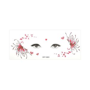 VALER Waterproof Glitter Butterfly Face Tattoo Star Heart Realistic Face Tattoo Sticker Fashion Convenient Eye Makeup Tattoo Women Kids Children