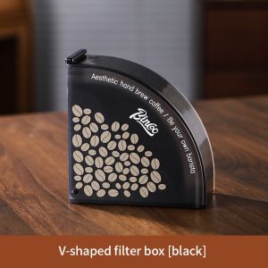 BINCOO Hand Brewed Coffee Filter Holder V-Shaped Coffee Filter Holder Ear-mounted Espresso Filter Holder Universal Dust Proof Model
